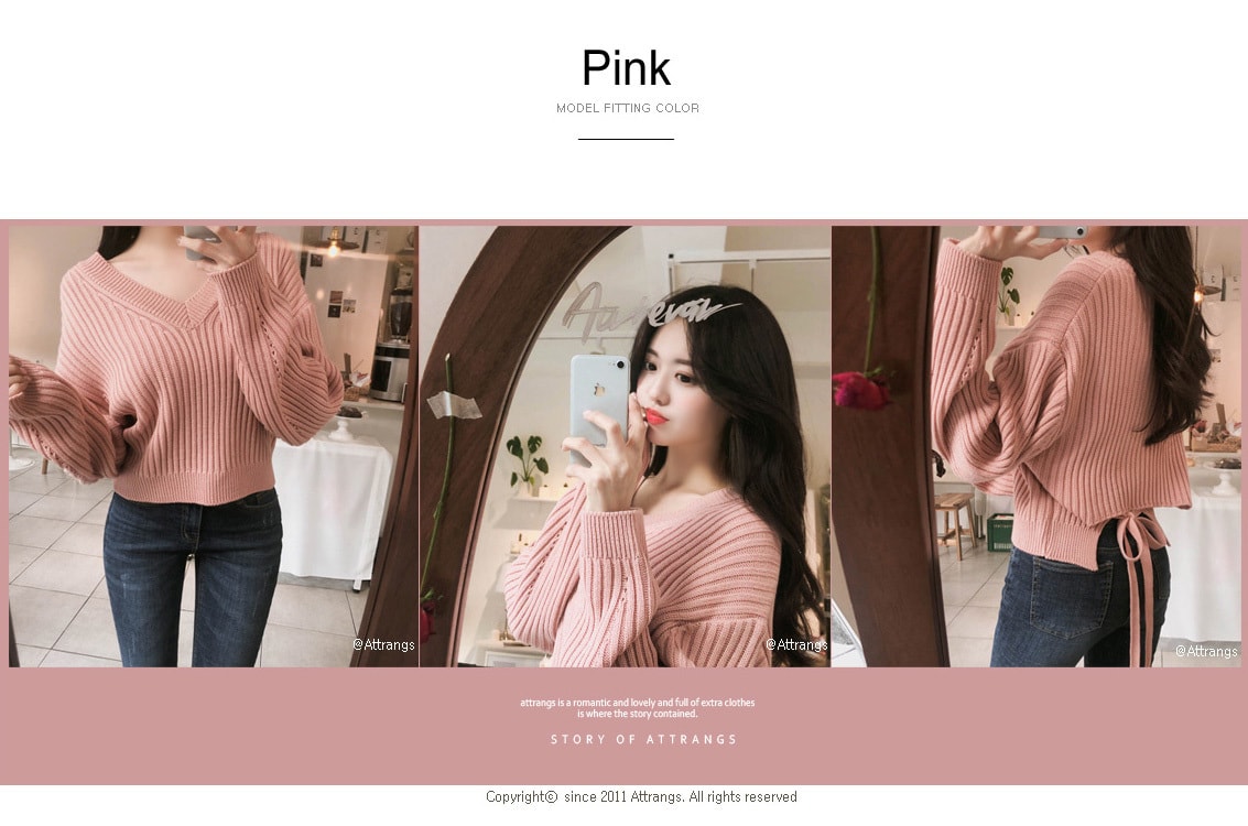 Knit Pink free size