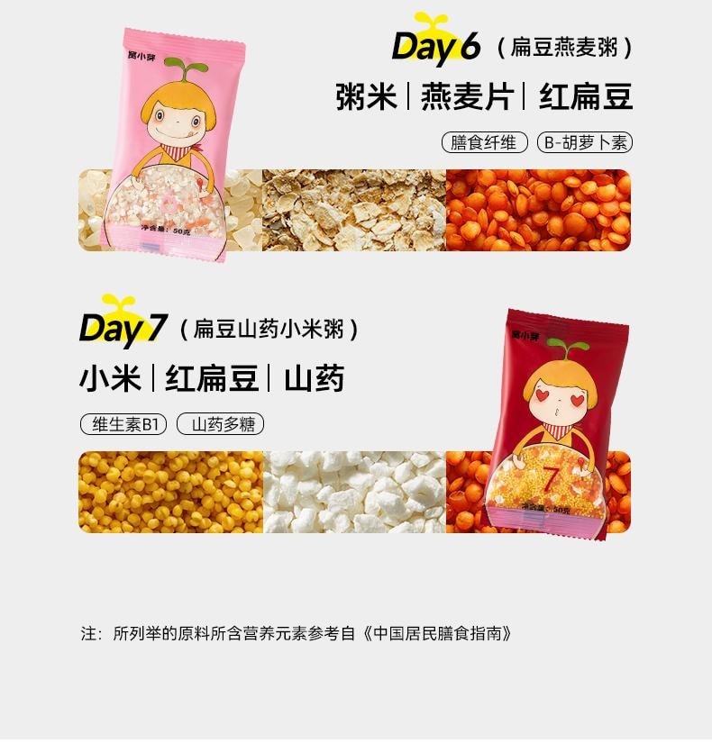 【中國直郵】 窩小芽 一週米 胚芽米營養米糊粥五穀雜糧350g/包