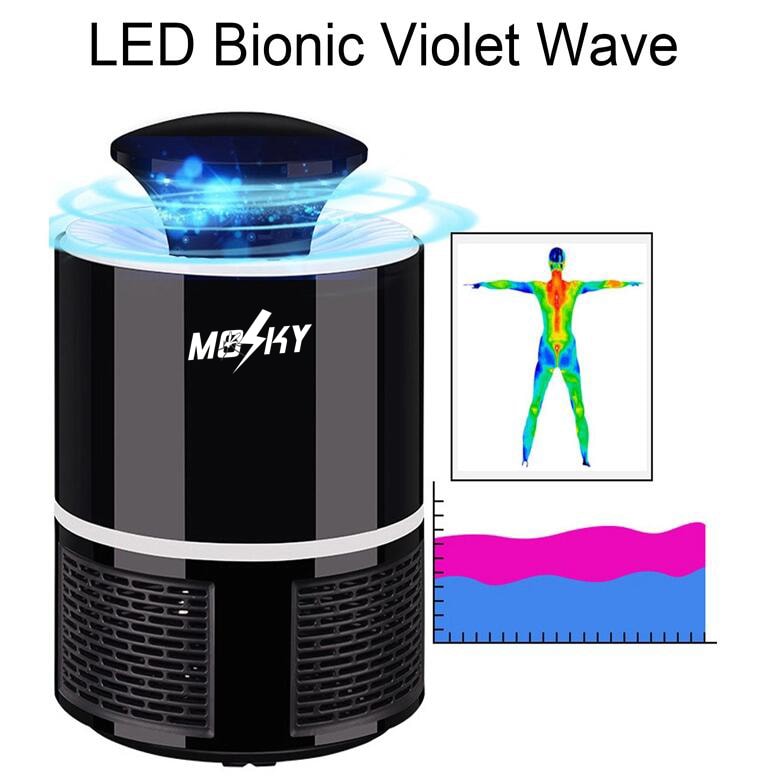  MOSKY [對抗蚊子] L250 USB滅蚊燈家用室內滅蟲驅蚊器防蚊子捕蚊神器嬰兒滅蟲燈(黑色)