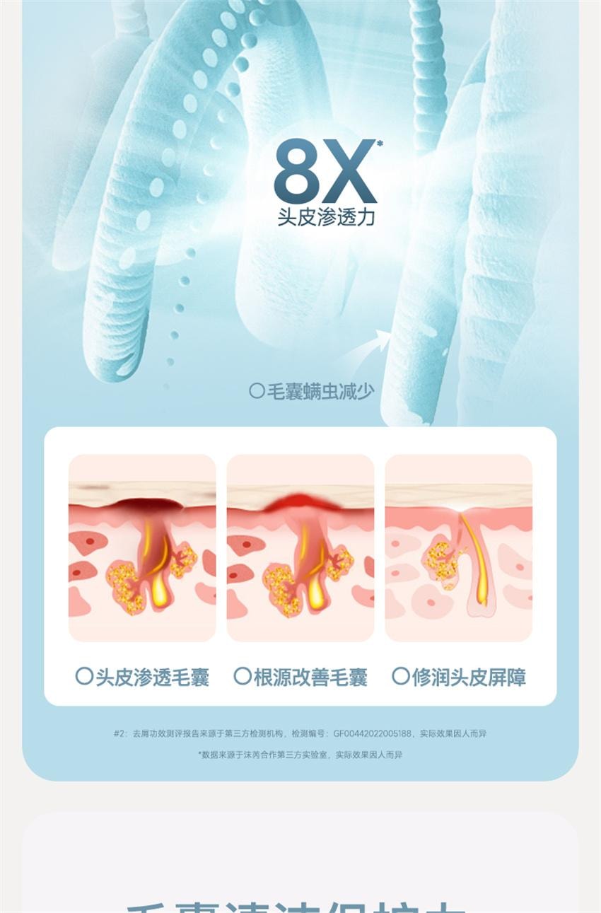 【中國直效郵件】 沫芮 毛囊洗髮精 去屑控油 止癢頭皮清潔蓬鬆 正品洗髮露 500ml/瓶