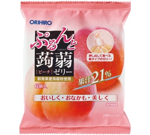 【日本直邮】日本ORIHIRO 果冻糖 桃子味 120g