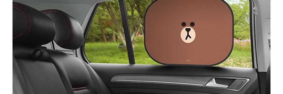 LINE FRIENDS 遮陽棚 汽車遮陽防曬 CHOCO舉手款