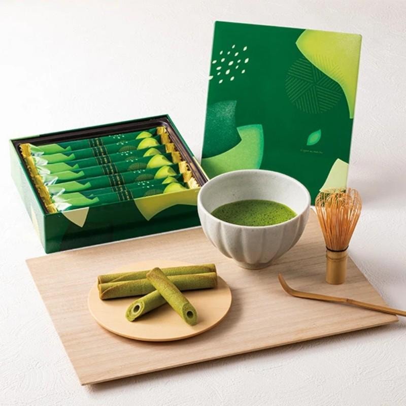【日本直邮】 日本 Yoku Moku 初夏限定 抹茶雪茄蛋卷 14支装