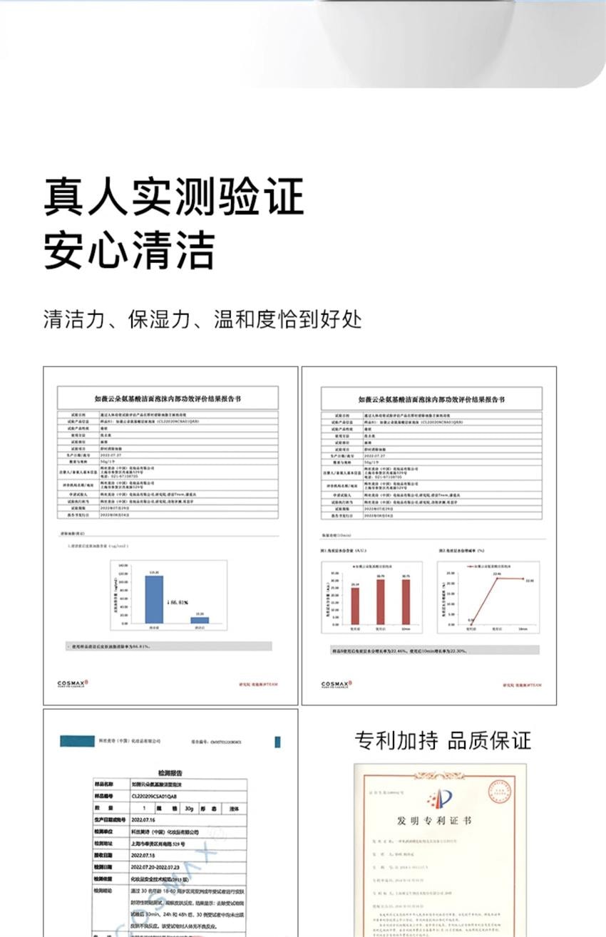 【中国直邮】韩国 RNW 如薇 氨基酸洗面奶 深层清洁毛孔洁面 7秒自发泡 氧气泡泡SPA 200g/瓶