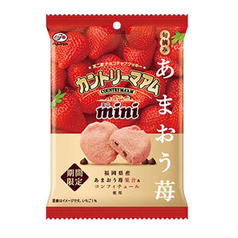 【日本直邮】DHL直邮3-5天到 日本不二家FUJIYA mini草莓巧克力曲奇饼干 47g