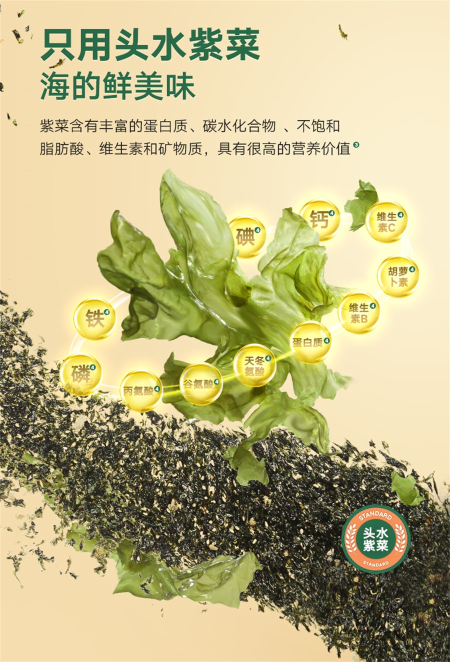 【中國直郵】寶寶饞了 鱈魚海苔碎拌飯料紫菜兒童無添加鹽一歲嬰兒幼兒輔食 40g/罐