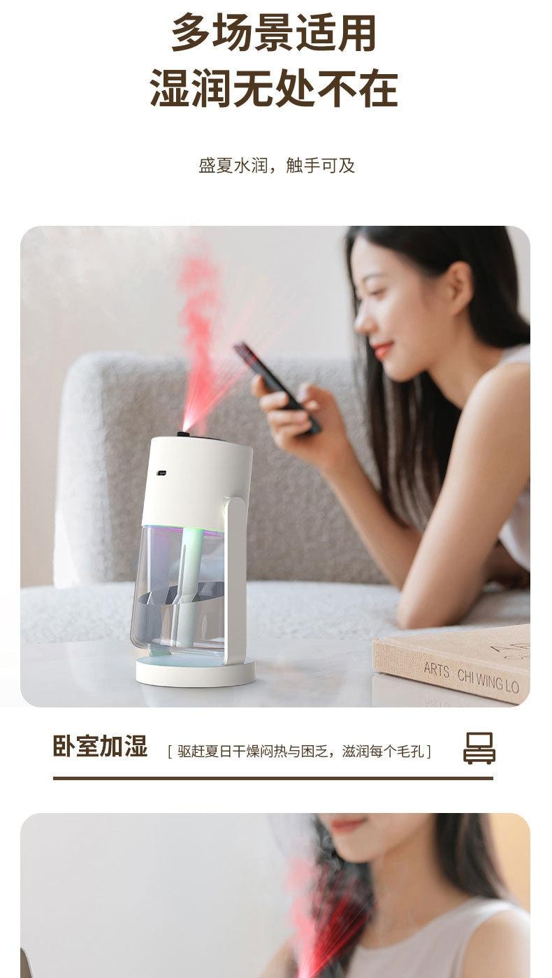 中國 LLD樂樂多 【光與霧的浪漫結合】可搖頭星空燈幻彩加濕器 粉紅色 1件