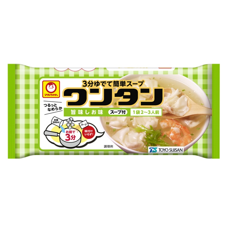 【日本直邮】日本MARUCYA  馄饨汤 盐味 水煮加热3分钟即食 即食汤 方便快捷 1袋装