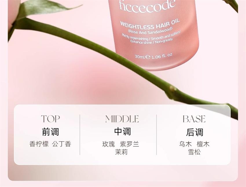 【中国直邮】 澳大利亚 菲诗蔻 澳洲  护发精油 防毛躁柔顺持久留香改善干枯卷发修护烫染受损油 苦橙与香根草 30ml/瓶