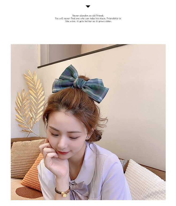 [中國直郵] 樂學辦公室 韓國ins網紅大蝴蝶結髮夾 2個裝 款式隨機