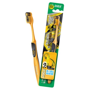 Toothbrush Charcoal Gold Deep Cleansing 1pcs