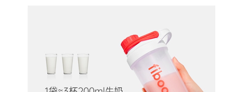 FIBOO 乳清蛋白粉 草莓牛乳味 28g*7条入 蛋白质粉 增肌粉 代餐营养粉【6.5倍高蛋白】