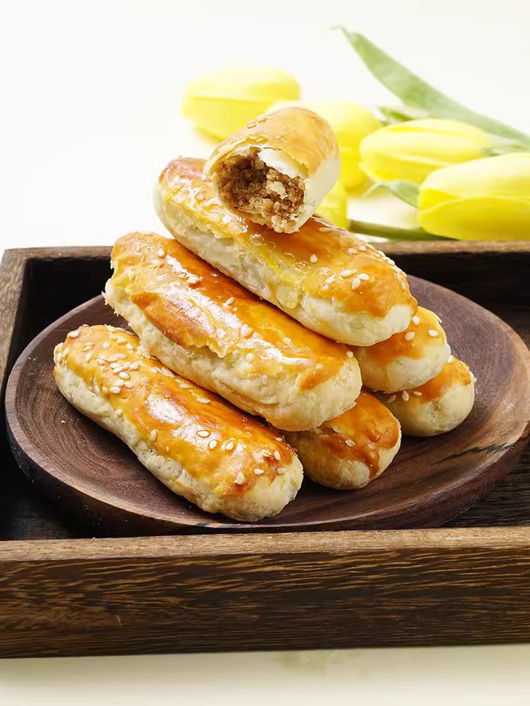 京御和 新春大促 北京特色小吃 牛舌酥 先甜后咸 金黄酥脆 椒香浓郁 170克 中式传统糕点 牛舌饼 酥饼点心