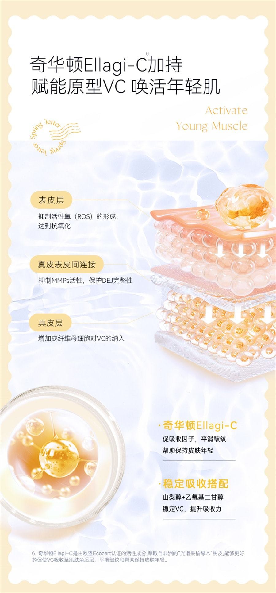 【中国直邮】春日来信 VC精华液抗氧化提亮肤色10%原型VC维C紧致 10ml*1支(小红书达人推荐)