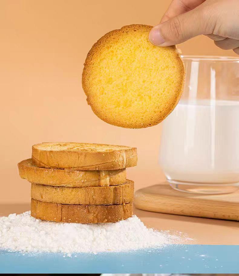 【中国直邮】  三关六码头 董升阳黄油脆吐司 香烤面包片 218g*1袋