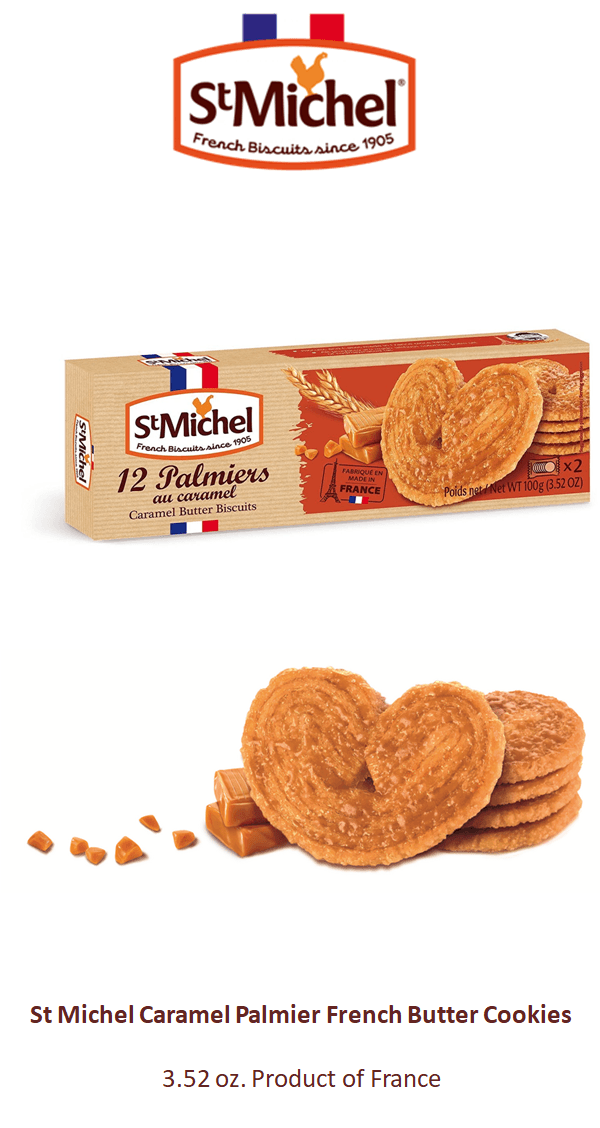 Caramel Palmier French Butter Cookies