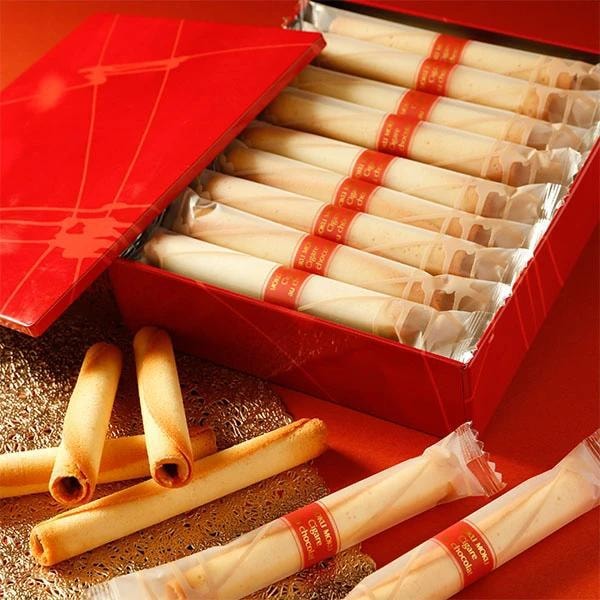 【日本直郵】日本YOKU MOKU 限定巧克力夾心黃油雪茄手工蛋捲18枚入