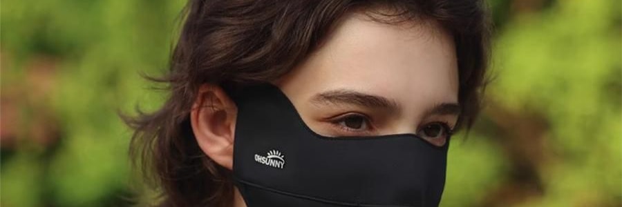 OHSUNNY 暮光系列 防晒护眼角口罩 面罩防晒黑 暗夜黑