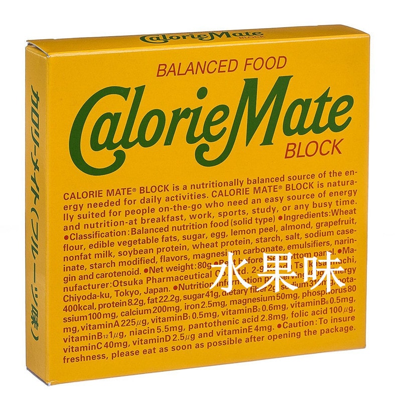 日本OTSUKA大冢制药 Calorie Mate代餐能量棒饱腹饼干 4块装80g 原味 欧阳娜娜推荐
