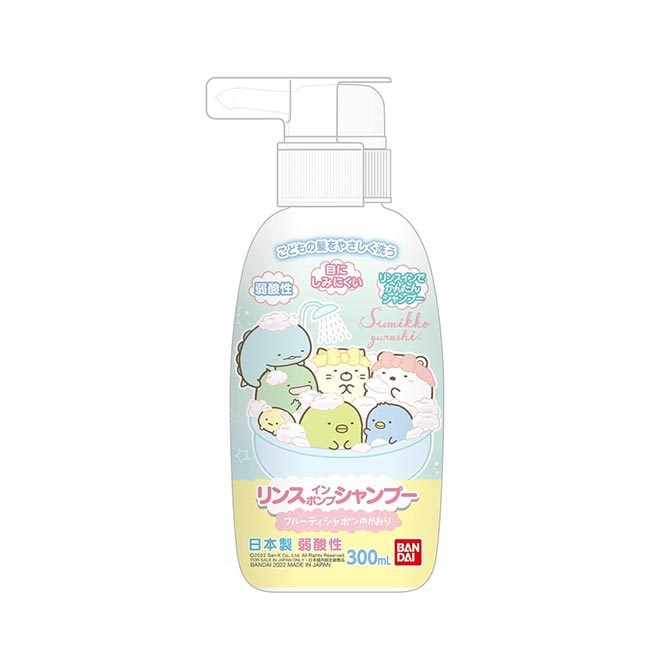 【日本直郵】BANDAI萬代 角落生物 兒童洗髮護髮二合一洗髮精 300ml 包裝隨機發