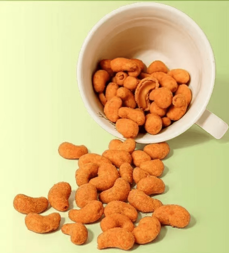 每食驿站 芥末腰果 蟹黄风味腰果 醇厚蟹黄 呛辣芥末 严选大颗腰果 多重裹衣工艺 18g*2袋