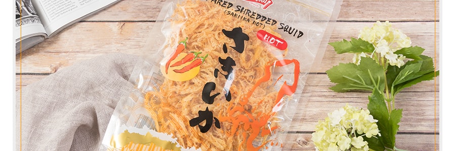日本SHIRAKIKU讚岐屋 魷魚絲 香辣味 198g