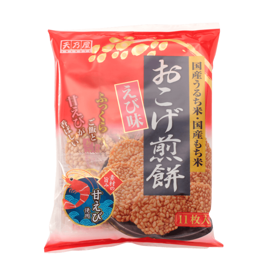 Okoge Rice Crackers Shrimp Flavor 11pcs