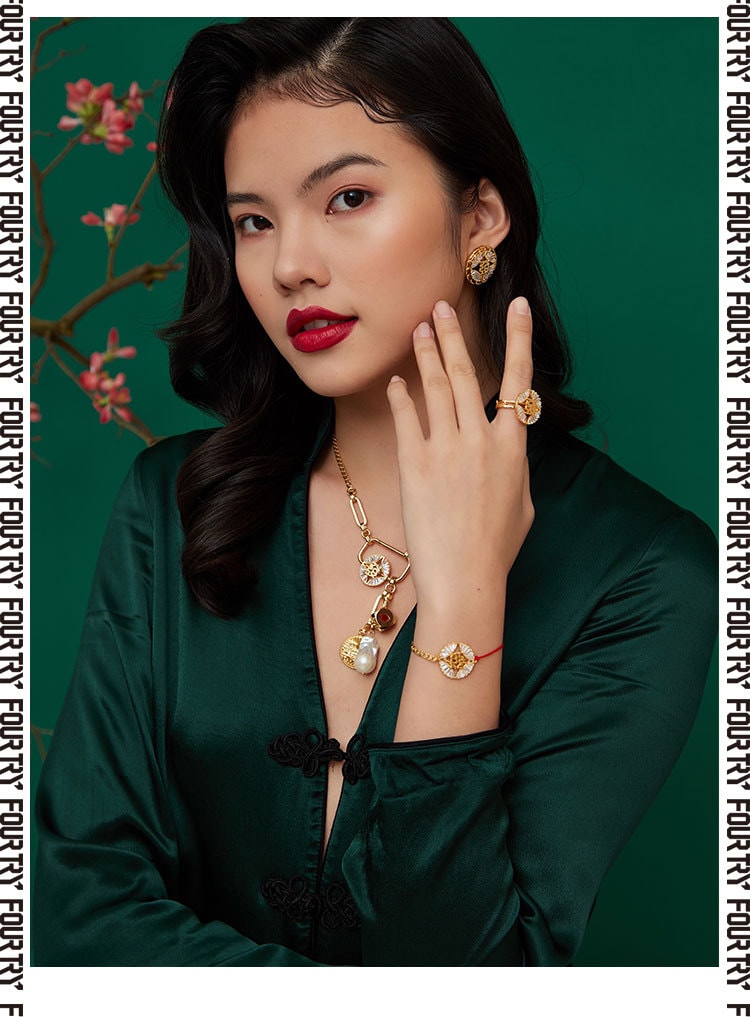 中国直邮 FOURTRY x OK Jewelry联名【万物發生】水晶红绳链条好运手链女 一条