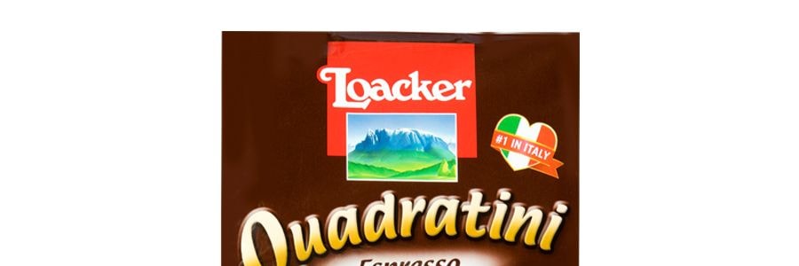 義大利LOACKER萊家 QUADRATINI 威化小餅乾 香醇咖啡口味 220g