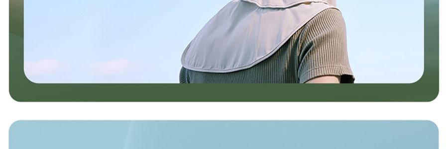 BENEUNDER蕉下 冰屿系列 全脸防晒面罩口罩 护颈脸基尼 浅藕粉 均码F