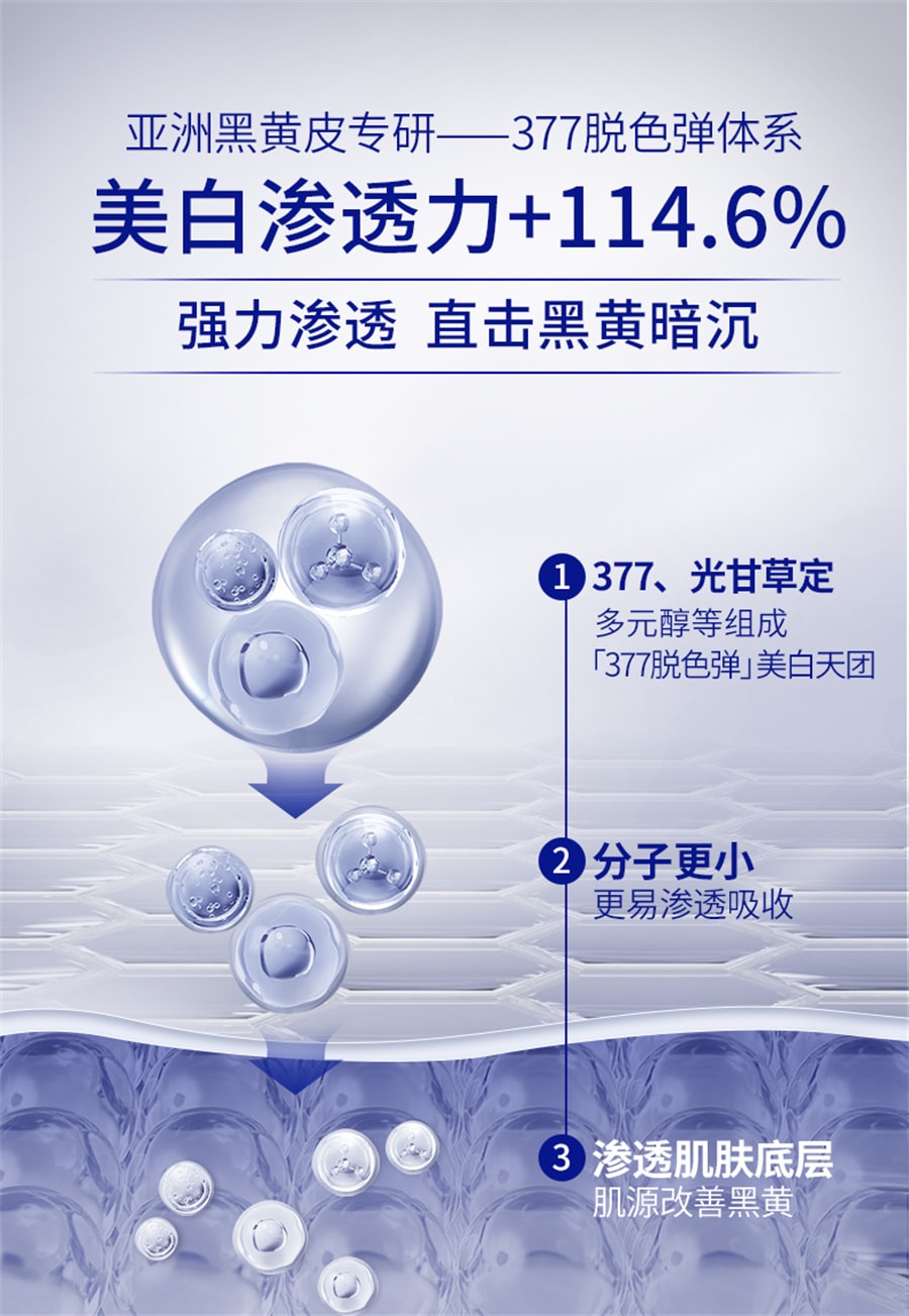 中国 肌肤未来377 美白面霜淡化色斑男女士提亮肤色补水保湿滋润夏秋季  30g