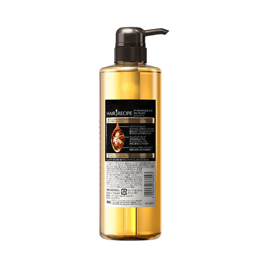 Hair Recipe Almond Oil And Vanilla Smooth Shampoo 530ml