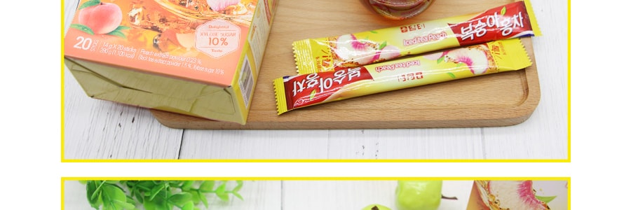 韩国DAMTUH丹特 水蜜桃冰红茶固体饮料 20包入 280g