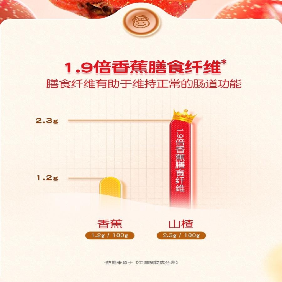 爷爷的农场 益生元山楂棒 山楂棒 宝宝零食 72g/袋