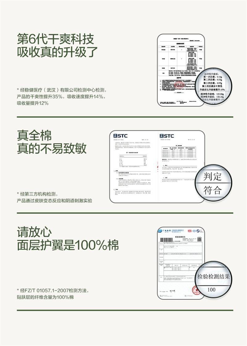 【中國直郵】全棉時代 奈絲公主衛生巾女生純棉親膚超薄 日用 245mm 10片/包