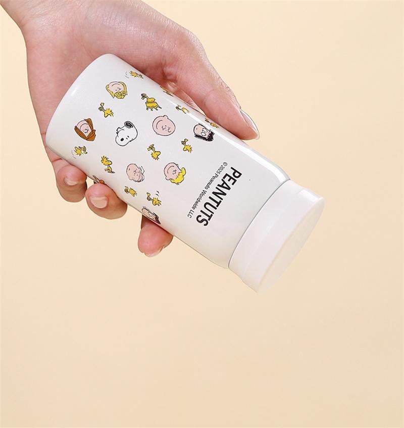 【中国直邮】Snoopy史努比保温杯女316L不锈钢水杯高颜值便携杯子 白色 200ml 1个装