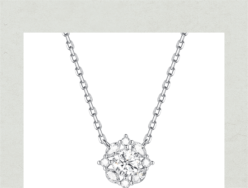 【中國直郵】 範琦 【許願池系列】許願池項鍊女銀高級感禮物送女友 方糖款 1條