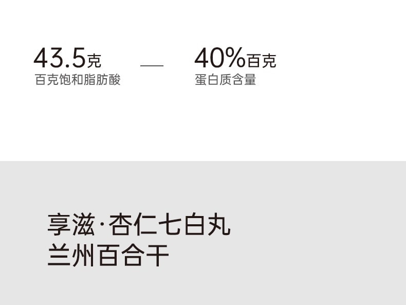 【中國直郵】享滋 杏仁七白丸320g/罐杏仁蓮子百合粉養生丸子
