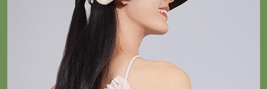 BENEUNDER蕉下 女士百褶贝壳黑胶防晒帽子 夏季遮阳帽 防晒防紫外线 象牙米55-58cm