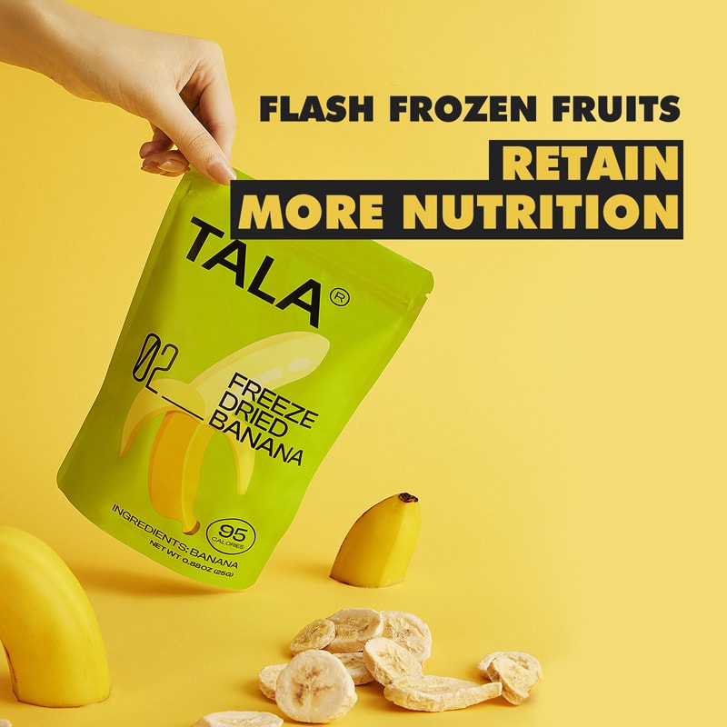 TALA 凍乾水果 冷凍乾燥香蕉片 25g 新鮮果凍乾 低卡健康