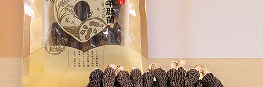 盒馬 高山羊肚菌 山珍菌菇乾貨 25g【產自雲南香格里拉】【火鍋煲湯】【亞米獨家】