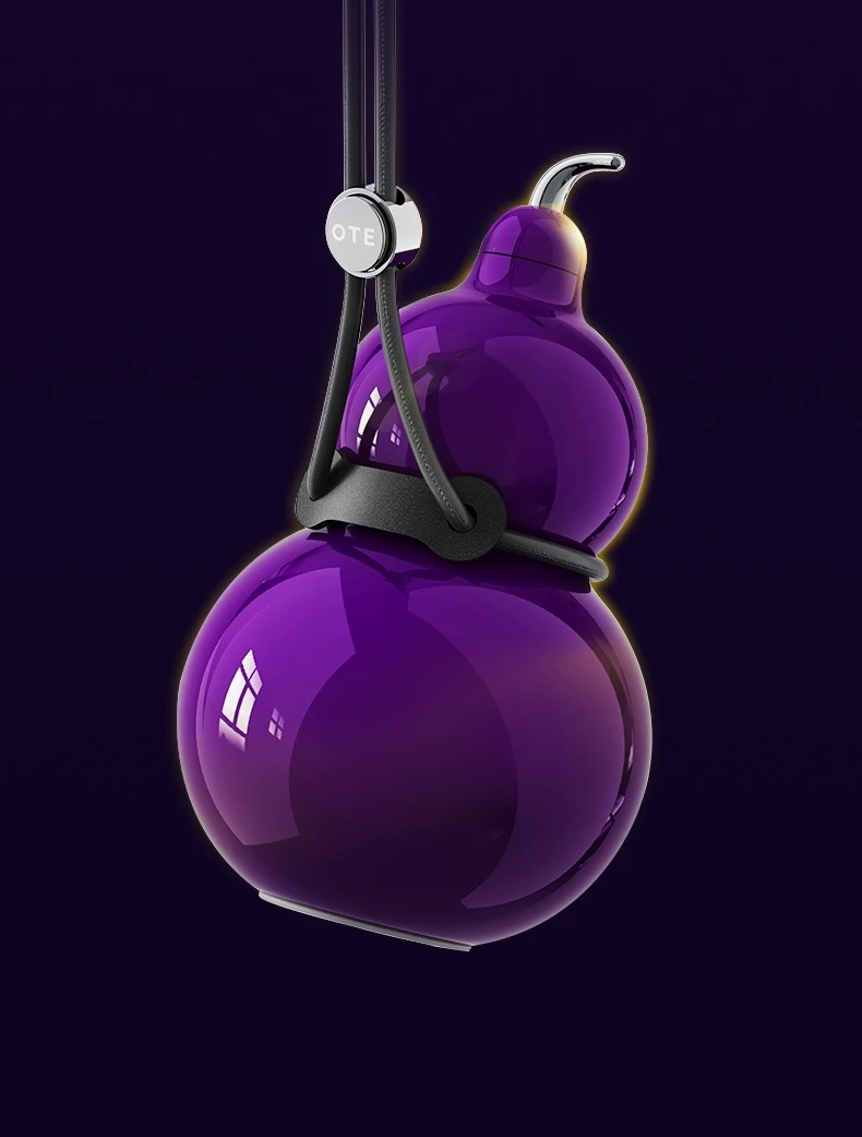 【葫芦壶引领者】OTE欧堤 316不锈钢葫芦保温杯保冷杯福禄杯 300ML  九转离火紫