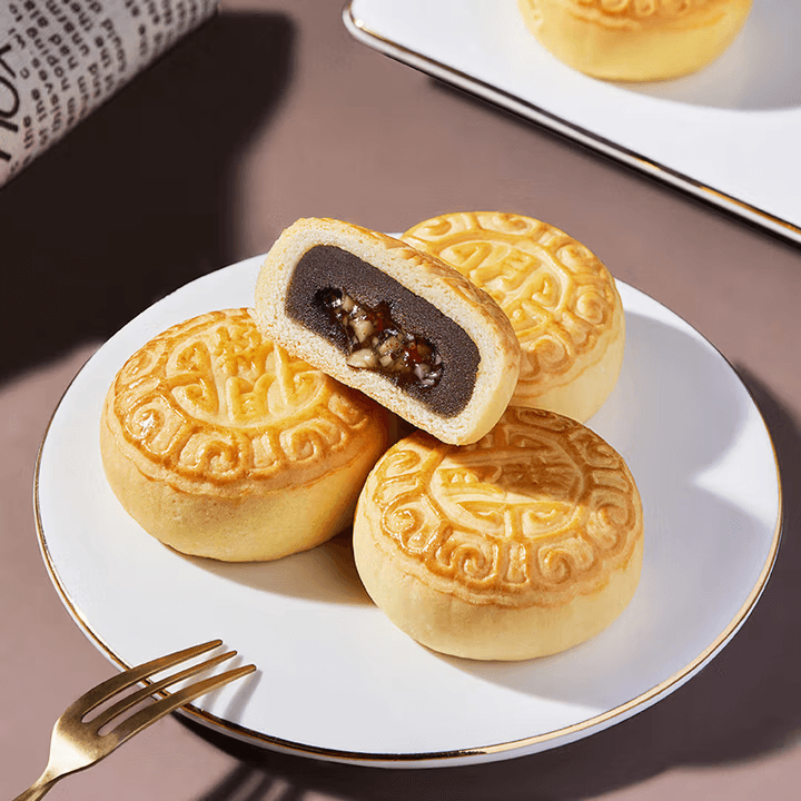 【中国直邮】 臻味坊 鲜品荟彩月饼中秋礼盒 995g  高档新式健康流心月饼送礼