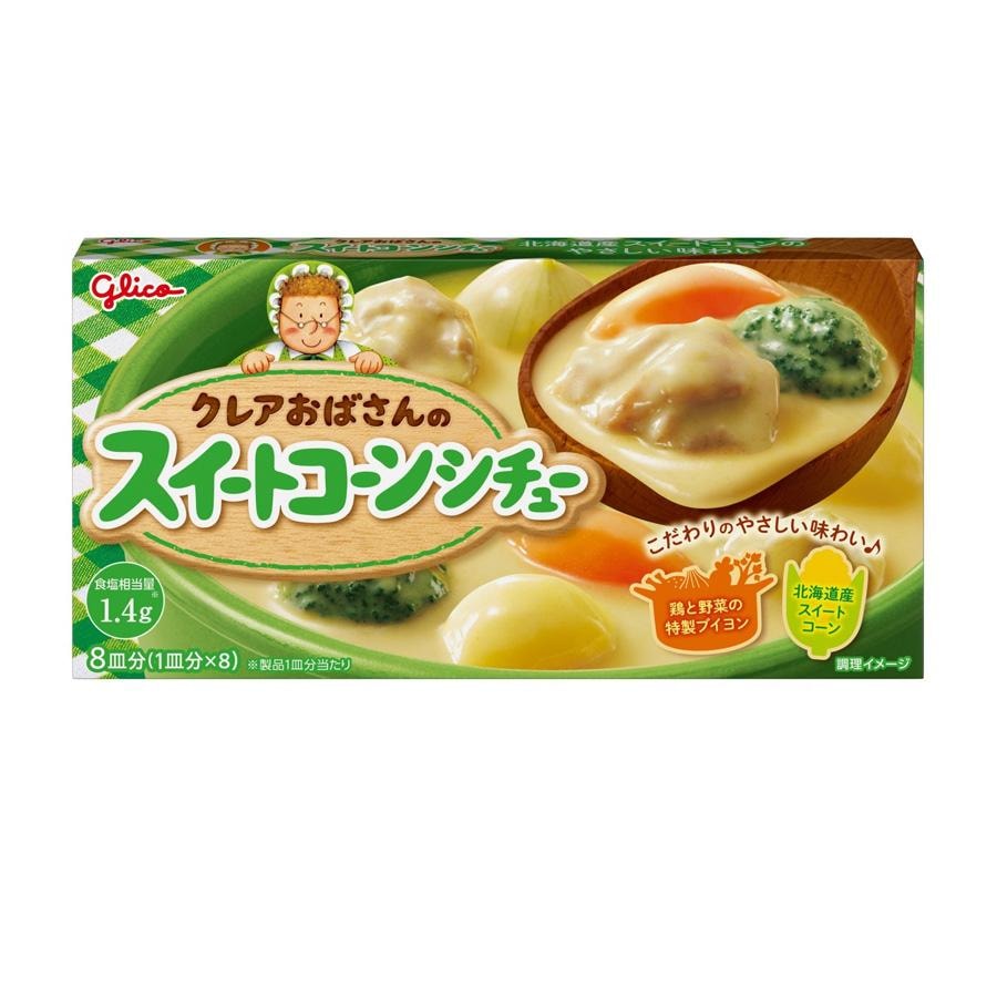 【日本直邮】 美国 格力高 甜玉米炖菜咖喱块 8个