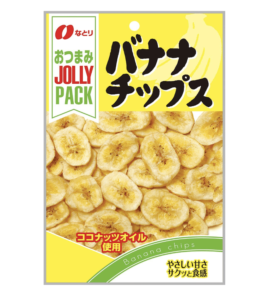 【日本直郵】Natori Jolly Pack 椰子炸香蕉片 甜脆爽口水果乾 80g