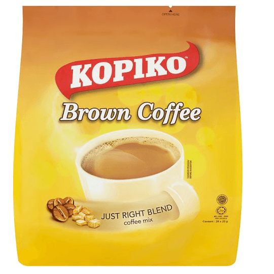 【马来西亚直邮】马来西亚 KOPIKO 可比可 棕色咖啡 24 x 25g
