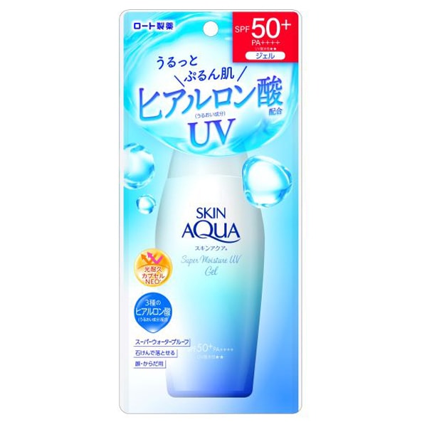 【日本直郵】ROHTO樂敦SKIN AQUA 超保濕凝膠防曬乳SPF50+ PA++++ 110g 2024新版