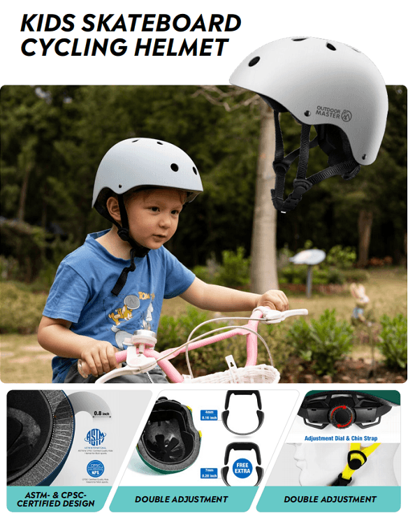 OutdoorMaster兒童滑板頭盔-薄荷綠-S