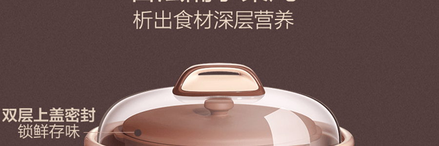 BEAR小熊 紫砂電燉盅 隔水燉鍋 燉湯煮粥燕窩煲湯鍋 2.5L DDZ-C25R7