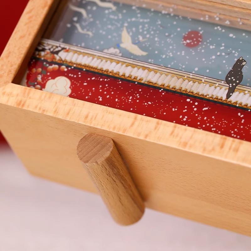 【中国直邮】 万比邻精选 故宫小夜灯木质 拍拍灯摆件博物馆文创氛围灯乔迁生日礼物